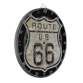 add your photos rt 66 dartboard dartbord (Voorkant Links)