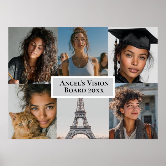 Add Your Photos Vision Board Custom Poster (Voorkant)