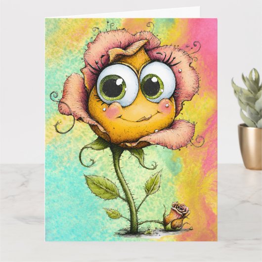 *Add your special message * Kaart (Kleine Plant)