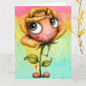 *Add your special message * Kaart (Gele Bloem)