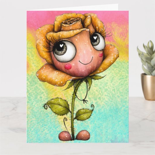 *Add your special message * Kaart (Kleine Plant)