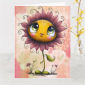 Add your special message  kaart (Gele Bloem)