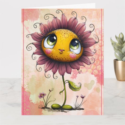 Add your special message  kaart (Kleine Plant)