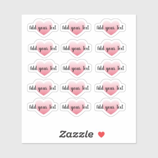 Add your text Heart message sticker (Vel)