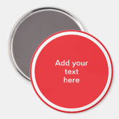 Add Your Text Here - TEMPLATE Magneet (Voorkant / Achterkant)