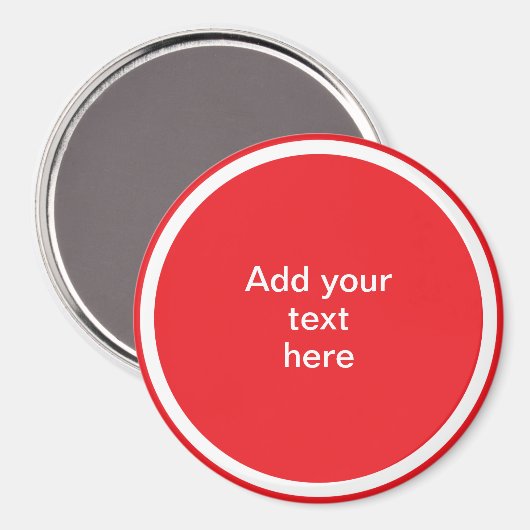 Add Your Text Here - TEMPLATE Magneet (Voorkant / Achterkant)