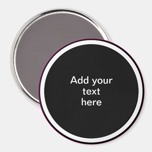 Add Your Text Here - TEMPLATE Magneet (Voorkant / Achterkant)