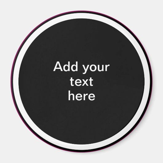 Add Your Text Here - TEMPLATE Magneet (Voorkant)