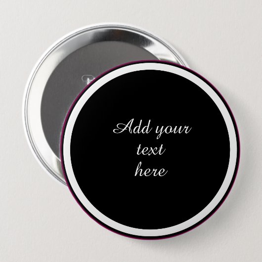 Add Your Text Here - TEMPLATE Ronde Button 4,0 Cm (Voorkant /achterkant)
