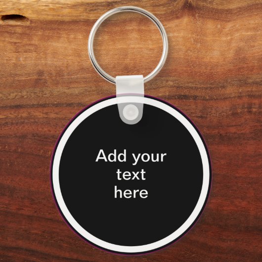 Add Your Text Here - TEMPLATE Sleutelhanger (Voorkant)