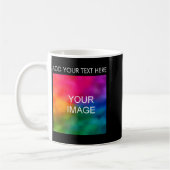 Add Your Text Image Photo Double Sided Mens Koffiemok (Links)