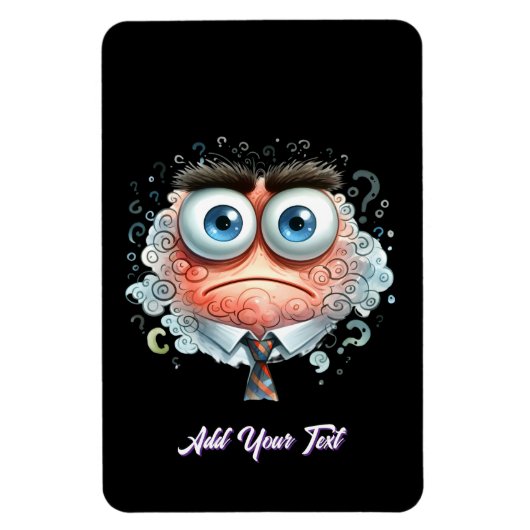 Add Your Text Magneet (Verticaal)