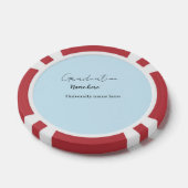 add your text simple graduate add school name cong poker chips (Enkel)