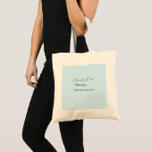 add your text simple graduate add school name cong tote bag (Voorkant (product))