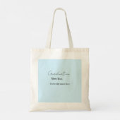 add your text simple graduate add school name cong tote bag (Achterkant)
