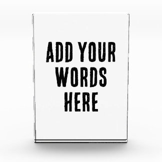 Add Your Words Here Custom Customized Personalized Fotoblokken