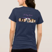 Add YOURSELF jenX Tunes Merch Women's Tri-Blend Shirt (Achterkant)