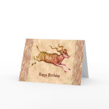 Addax - Antelope Birthday tegen Wild Crazy Friend