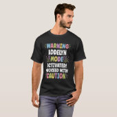 ADDELYN Gepersonaliseerde naam Grappig Schattige A T-shirt (Voorkant volledig)