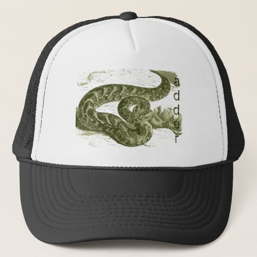 Adder (slang) trucker pet (Voorkant)