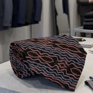 Adder Slangenhuid Tekenpatroon Met Zachte Pastel  Stropdas