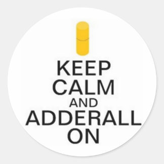 Adderall-Stickers Ronde Sticker