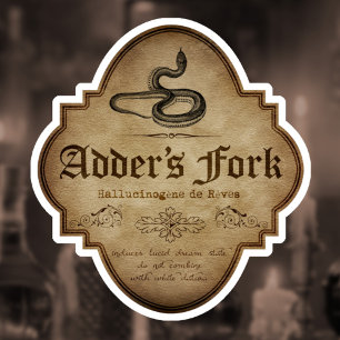Adder's Fork Apothecary DC Sticker
