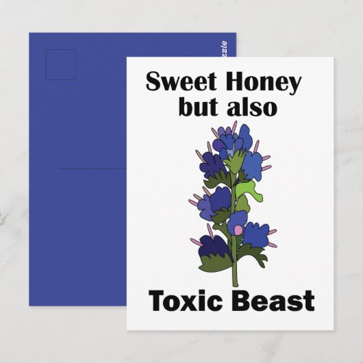 Adderwortel Fraai Honing Giftige Beest Grappig Briefkaart (Voorkant / Achterkant)