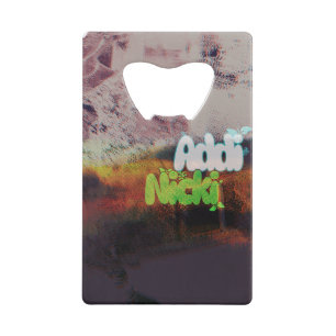 Addi Nicki Album Hoogwaardige Kunstwerk Creditkaart Flessenopener