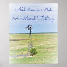 Addicatie is geen moreel falend Poster
