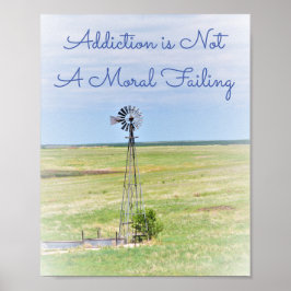 Addicatie is geen moreel falend Poster