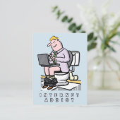 Addicatie voor computer, internet en sociale media briefkaart (Staand voorkant)