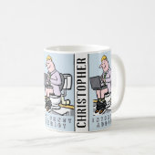 Addicatie voor computer, internet en sociale media koffiemok (Voorkant rechts)