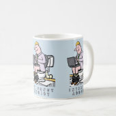 Addicatie voor computer, internet en sociale media koffiemok (Voorkant rechts)