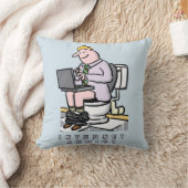 Addicatie voor computer, internet en sociale media kussen (Deken)