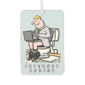 Addicatie voor computer, internet en sociale media luchtverfrisser (Voorkant)