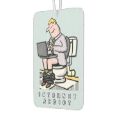 Addicatie voor computer, internet en sociale media luchtverfrisser (Links)