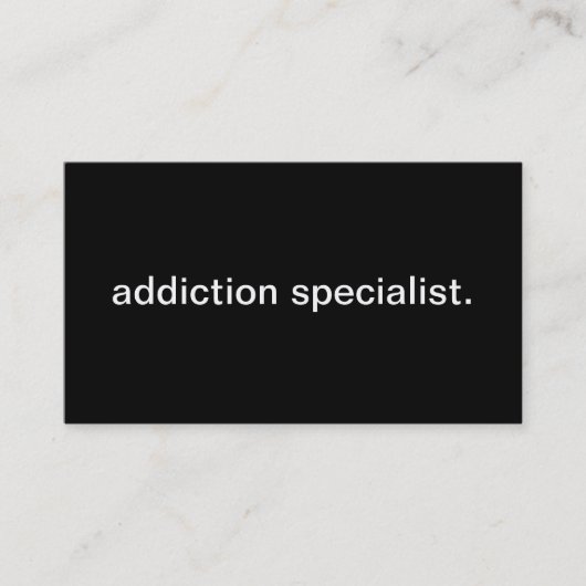 Addicatiespecialist Visitekaartje (Voorkant)