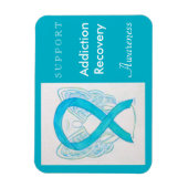 Addication Recovery Awareness Ribbon Angel Magnet Magneet (Verticaal)