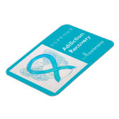 Addication Recovery Awareness Ribbon Angel Magnet Magneet (Linkerzijde)