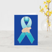 Addication Recovery Awareness Ribbon Kaart (Gele Bloem)