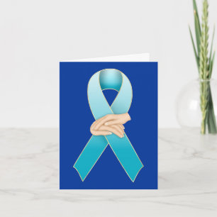 Addication Recovery Awareness Ribbon Kaart