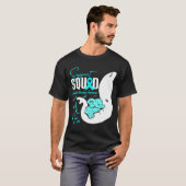 Addication Recovery Awareness Support Squad Elepha T-shirt (Voorkant volledig)