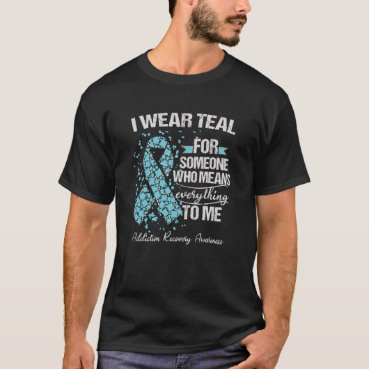 Addication Recovery Awareness Warrior Support T-shirt (Voorkant)