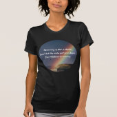 Addication Recovery Inspirerend Quote Rainbow T-shirt (Voorkant)