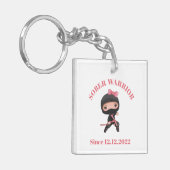 Addication Recovery Sleutelhanger, Sober Since Nin Sleutelhanger (Voorkant Links)