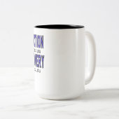 Addication Recovery Sobriety Tweekleurige Koffiemok (Voorkant rechts)