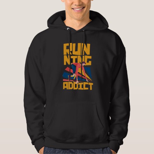 Addict uitvoeren hoodie (Voorkant)