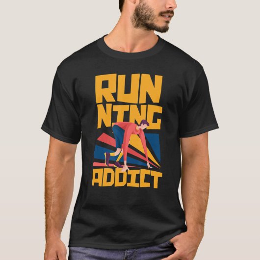 Addict uitvoeren t-shirt (Voorkant)