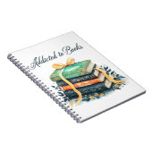 Addicted to books - schrift notitieboek (Rechterzijde)